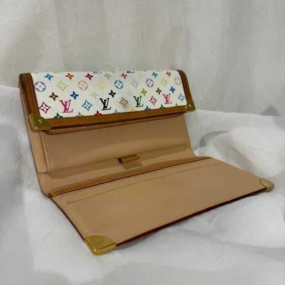 Louis Vuitton White Monogram Multicolor Wallet - Picture 6 of 7